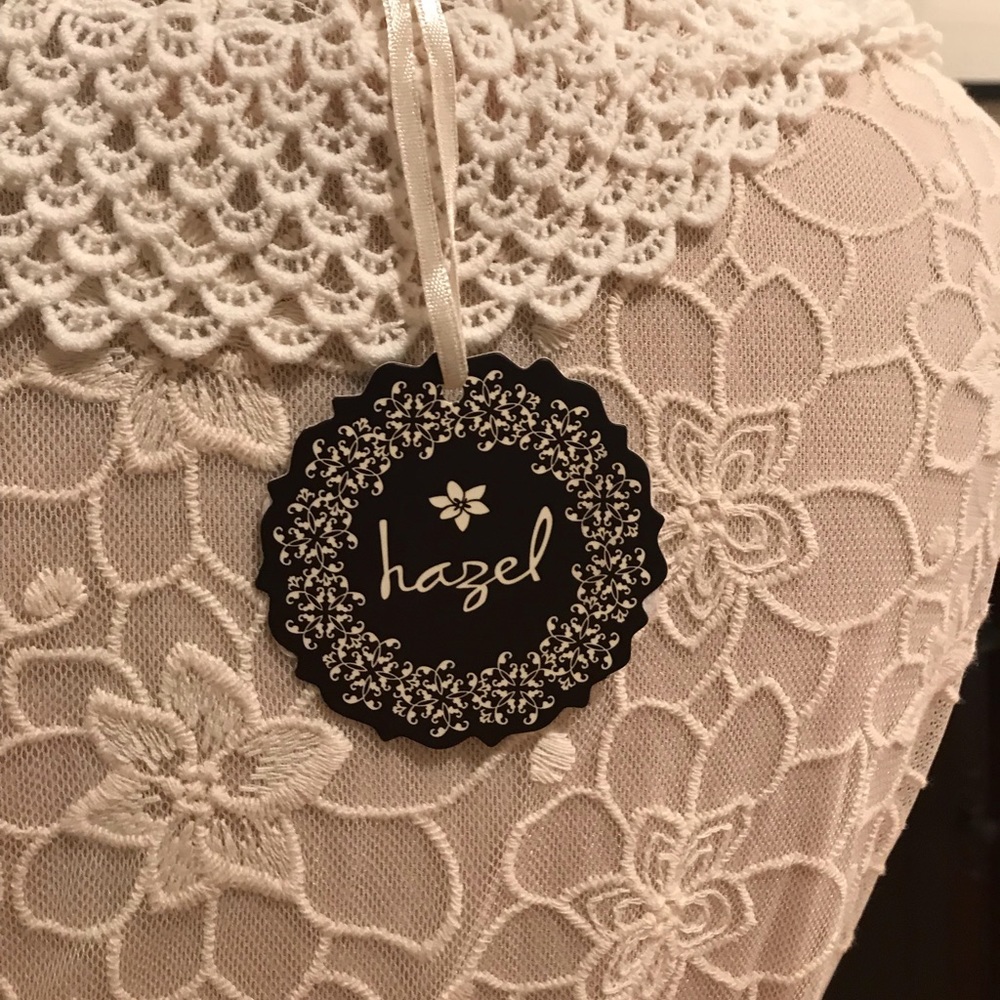 Lace Midi Dress in Cream - Sleeveless Crochet Detail - Picture 2 of 8